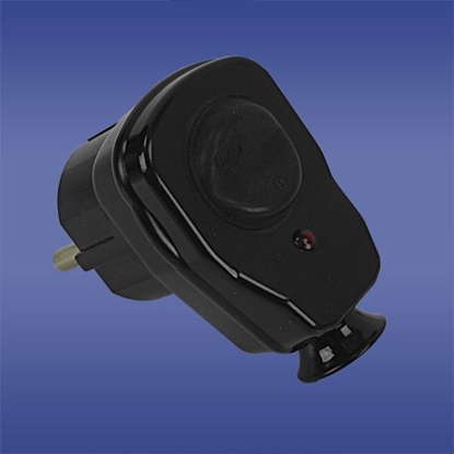 Изображение Elektro-Plast Wtyczka ktowa rozbieralna z przecznikiem i wskanikiem z/u 16A 2P AWA-KB czarna (51.26)