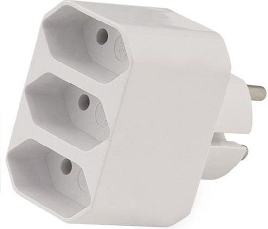 Picture of Elgotech Rozganik wtyczkowy 3-gniazda b/u EURO R-3PC