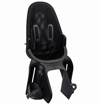 Изображение Elibas Fotelik dziecicy QIBBEL AIR MIK black, mocowanie na baganik z systemem MIK HD, udwig 22kg
