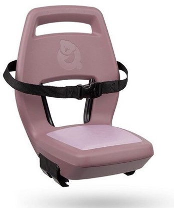 Изображение Elibas Fotelik dziecicy QIBBEL JUNIOR 6+ Plum Rose pink/pink, mocowanie na baganik, udwig 35kg