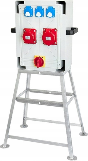 Picture of ELS Elektrotechnika Rozdzielnica budowlana przenona + 32A/5 + 16A/5 + 3*GS 230V + rónicówka, P32C11C11CF63TRGS