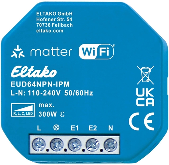 Picture of ELTAKO Eltako Universal-Dimmaktor Matter WiFi EUD64NPN-IPM (30064017)