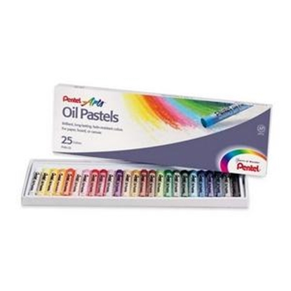 Picture of Eļļas pasteļkrītiņi 25 krāsas OIL PASTELSˇPENTEL