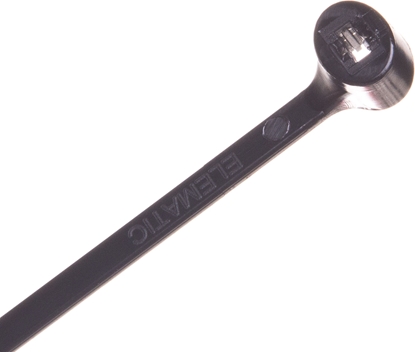 Attēls no EM Group Opaska kablowa 360x4,5 czarna UV 2-LOCK zby stalowe 100szt. (BMTN3749)