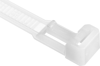 Attēls no EM Group Opaska kablowa otwierana wielokrotnie 350x7,5mm biaa 100szt. (BMWB5254E)