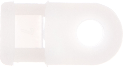 Attēls no EM Group Uchwyt oczkowy biay F=5mm do opasek kablowych max. 4,8mm (BMB5460E)