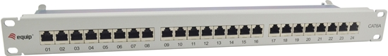 Picture of Equip 24-Port Cat.6A Shielded Patch Panel  Light Grey