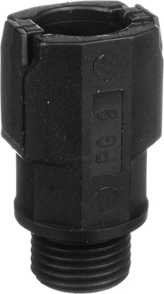 Изображение Ergom Dawnica poliamidowa do rur ochronnych PG9 IP54 czarna FD 9 BK (E03DK-07040101111)