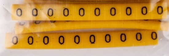 Изображение Ergom Oznacznik przewodów OZ-0 / O óty 100szt. (E04ZP-01020103700)