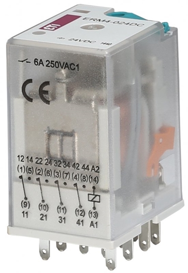 Изображение Eti-Polam Przekanik 4 stykowy 24V DC ERM4-024DC 002473006