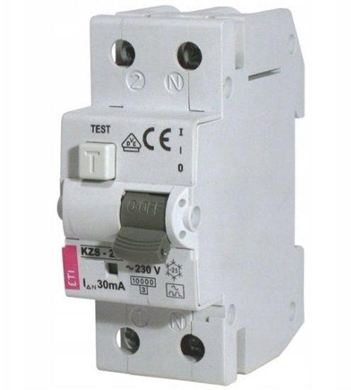 Picture of Eti-Polam Wycznik RCD 2P 10A C 0,03A typ A KZS-2M 002173222