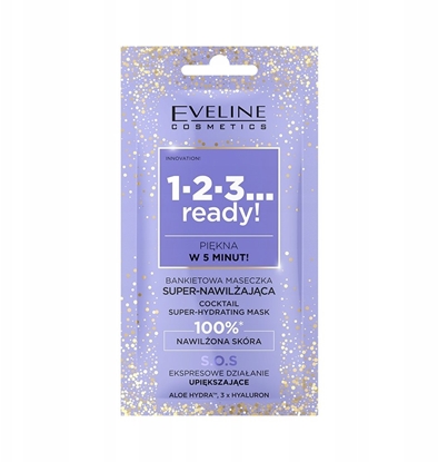 Изображение Eveline EVELINE 1-2-3... Ready! Bankietowa maseczka super - nawilajca do twarzy 8 ml