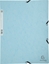 Изображение Exacompta Elastic folder pastel blue 24x32 cm fits A4 sheets - 400 grams solid-colored cardboard - wyprodukowano we Francji