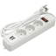 Picture of Extension cord 1.8m, 3 sockets + 2 USB, with switch