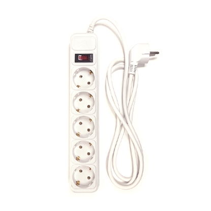 Picture of Extension cord 1.8m, 5 sockets, with switch