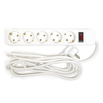 Picture of Extension cord 3m, 5 sockets, with switch
