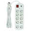 Attēls no Extension cord 5m, 10 sockets, 2x USB, with switch