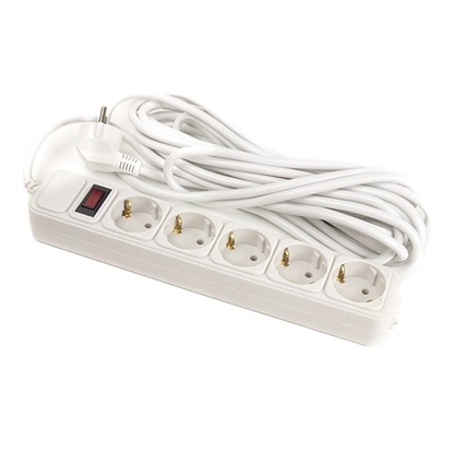 Picture of Extension cord 7m, 5 sockets, with switch