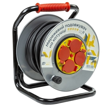 Picture of Extension Cord with Reel 25m, 4 sockets, 3x2.5mm2