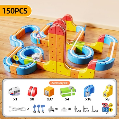 Изображение ExtraLink Extralink Toys | Zestaw torów magnetycznych | magnetic train, magnetic levitation, (150 szt)