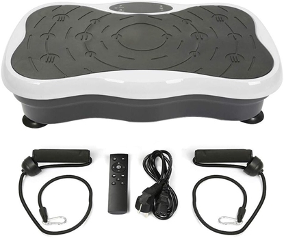 Изображение ExtraLink Moonwalk Spin Move Platofrma Wibracyjna do wicze Fitness 200W biaa