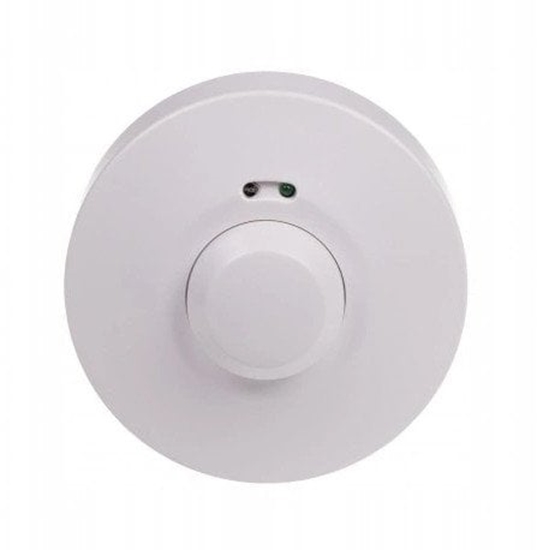 Изображение F&F Czujnik ruchu F&F DRM-02-24V mikrofalowy 5A 24V AC/DC 360st IP40 biay