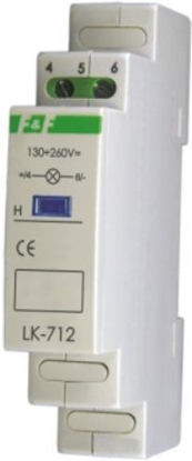 Изображение F&F Lampka moduowa 1-fazowa czerwona 5-10V AC/DC (LK-712 R 5-10V)