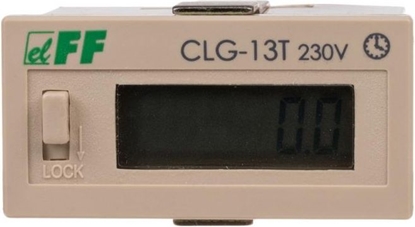 Изображение F&F Licznik czasu pracy 110-240V AC/DC 6 znaków cyfrowy tablicowy 48x24mm (CLG-13T)