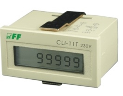 Изображение F&F Licznik impulsów 110-240V AC/DC 1P 8A panelowy CLI-11T 230V