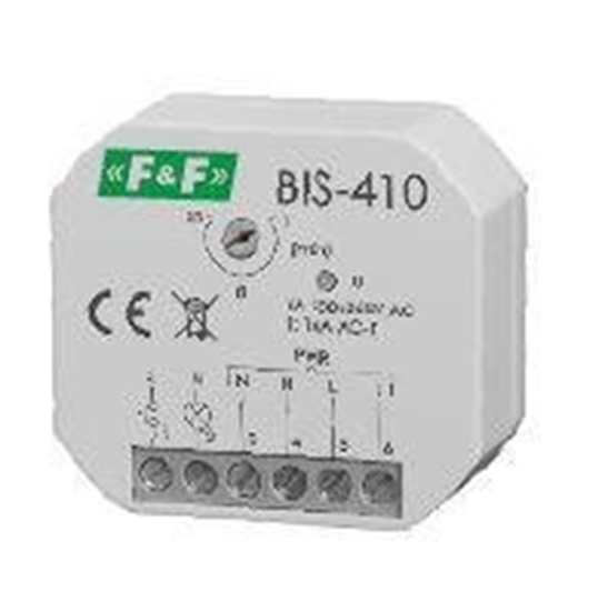 Picture of F&F Przekanik impulsowy z wycznikiem czasowym 230V AC 16A BIS-410i