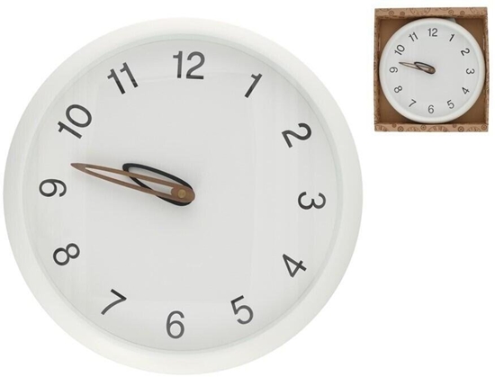 Picture of Fashion White Wall Clock, 30 x 30 x 4,5 cm, DECORLIFE