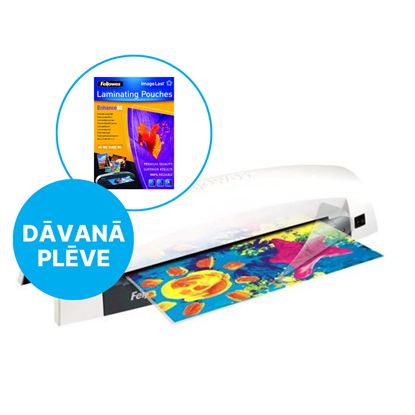 Изображение Fellowes Lunar A4 300 mm/min White 43859624362  + DĀVANA A4 ImageLast 80 micron 100-pack