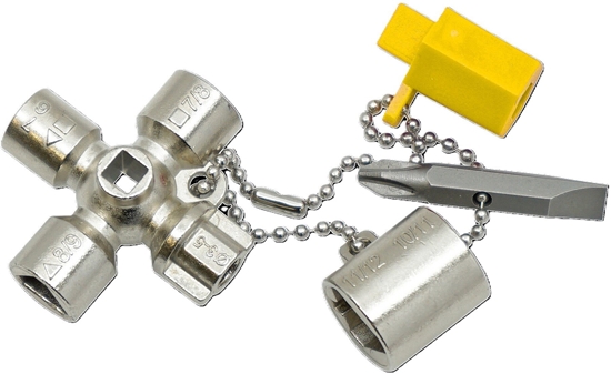 Изображение Felo Klucz do szaf sterowniczych Mini Key V1   15 w 1
