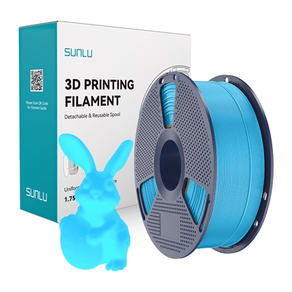 Изображение Filament Sunlu PLA Glow In The Dark (niebieski)