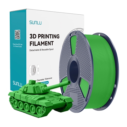 Изображение Filament Sunlu PLA+ High-Speed Zielony