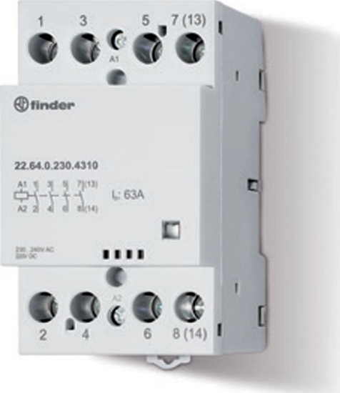 Picture of Finder Stycznik moduowy 3Z+1R 63A,22.64.0.230.4710 , Finder, F22-64-0-230-4710.