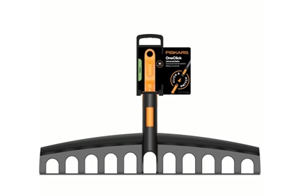 Изображение Fiskars FISKARS GRABIE OGRODOWE UNIWERSALNE DO LICI I WYRÓWNYWANIA GLEBY, GOWICA Z TWORZYWA DO SYSTEMU  ONECLICK