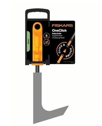Изображение Fiskars FISKARS SKROBAK METALOWY DO CZYSZCZENIA FUG, DO KOSTKI BRUKOWEJ I SZCZELIN, GOWICA DO SYSTEMU  ONECLICK
