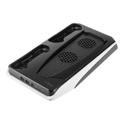Изображение Fixed Multifunctional Station for PlayStation 5 with Cooling and Charging for two DualSense Controllers  FIXPS5-MCS-BW