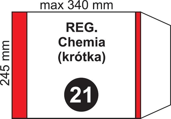 Picture of Fol-Plast Okadka na podr regulowana krótka NR 21 (20szt)