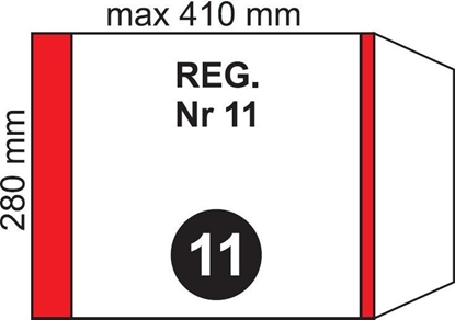 Attēls no Fol-Plast Okadka na podr regulowana NR 11 (20szt)