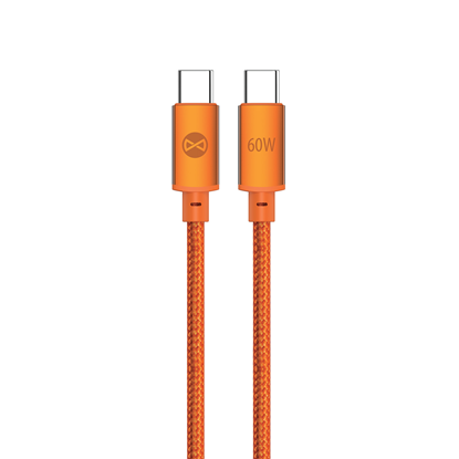 Picture of Forever Saffron cable USB-C - USB-C 1,0 m 60W oran