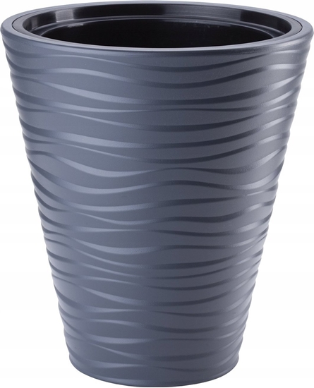 Picture of Form-Plastic Doniczka okrga Sahara Dunes 2721-014, Kolor Antracyt, Form-Plastik, Wymiary 35x39 cm