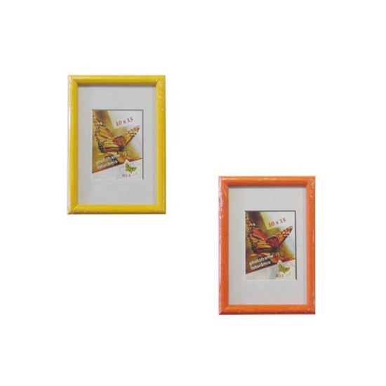 Picture of Fotorāmis 13x18cm COLORI koka, dzeltena/oranža krāsa