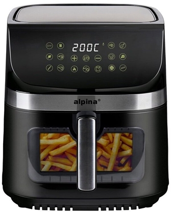 Изображение Frytkownica beztuszczowa Alpina Air Fryer ALPINA 9l 1800w czarny