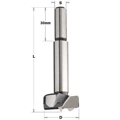 Изображение Furnitūras ligzdu izveides frēze CMT; S=10 mm; D=34 mm