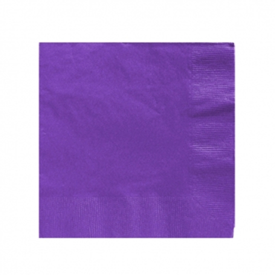 Picture of Galda salvetes, 24x24cm, 1-kārt., (100gab), violetas