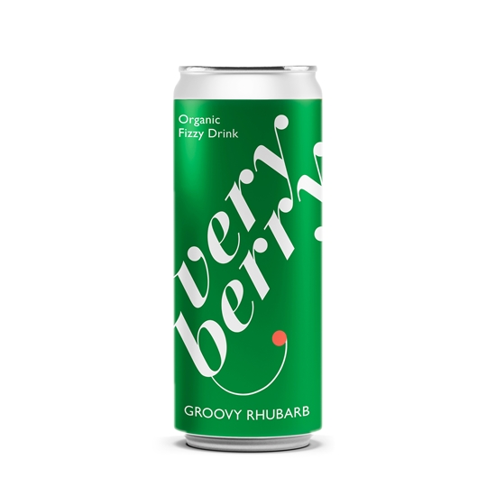 Изображение Gāzēts dzēriens VERY BERRY Groovy Rhubarb, bundžā, 0.33l (DEP)