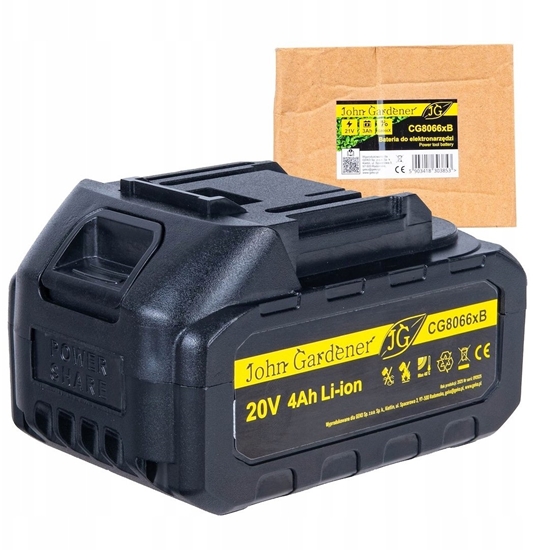Изображение Geko Bateria 4.0Ah 20V do narzdzi akumulatorowych G8066x (1)