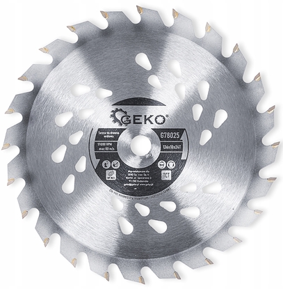 Attēls no Geko Tarcza do drewna 136mmx10mmx24T - do pilarek akumulatorowych (100)